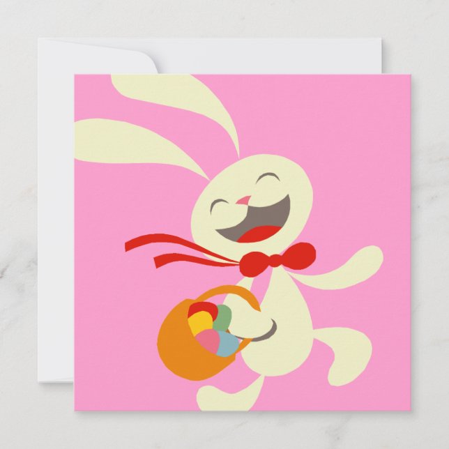 Invitación a la caza de huevos de Pascua (Anverso)