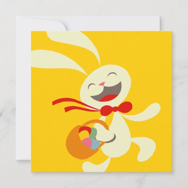 Invitación a la caza de huevos de Pascua (Anverso)