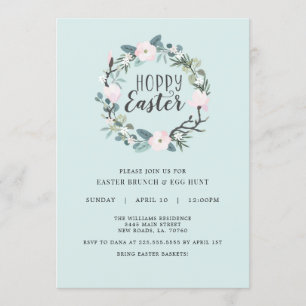 Invitación a la caza de huevos de pascua