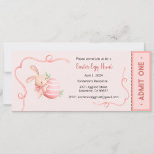 Invitación a la caza de huevos de Pascua, Fiesta d