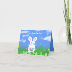 Invitación a la caza de huevos en Pascua