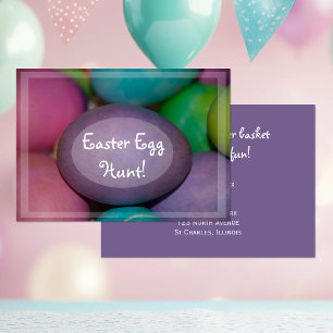 Invitación a la caza de huevos en Pascua