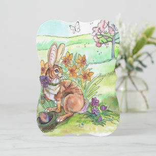 Invitación a la caza de huevos en Pascua