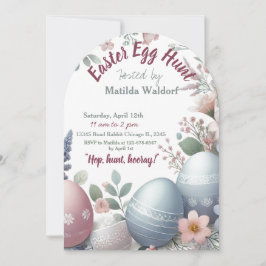 Invitación a la caza de huevos en Pascua | Invitac