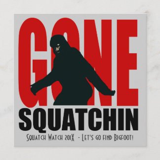 Invitación a la caza masiva divertida de Squatchin