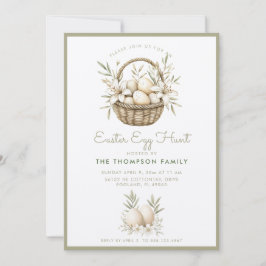 Invitación a la caza neutra de huevos de Pascua