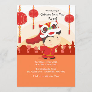 Invitación a la celebración china
