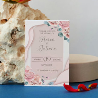 Invitación a la celebración de bodas - Elegante Ke