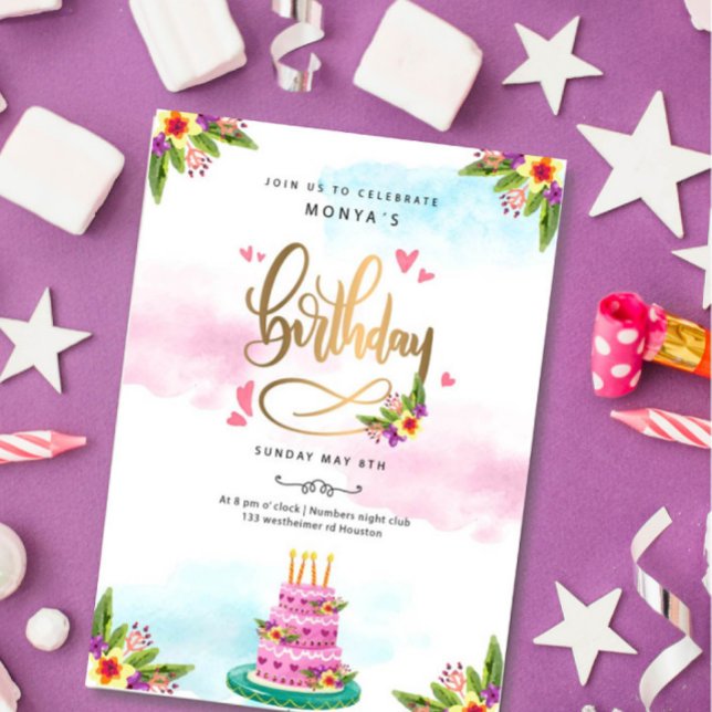 Invitación a la celebración de cumpleaños (Subido por el creador)
