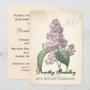 Invitación a la celebración de cumpleaños 90 de Li