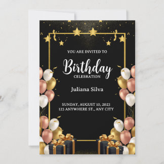 Invitación a la celebración de cumpleaños de momen