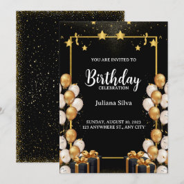 Invitación a la celebración de cumpleaños de momen