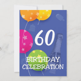 Invitación a la celebración de cumpleaños para cua