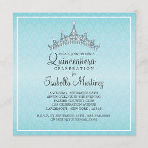 Invitación a la celebración de Glam Tiara Quincean