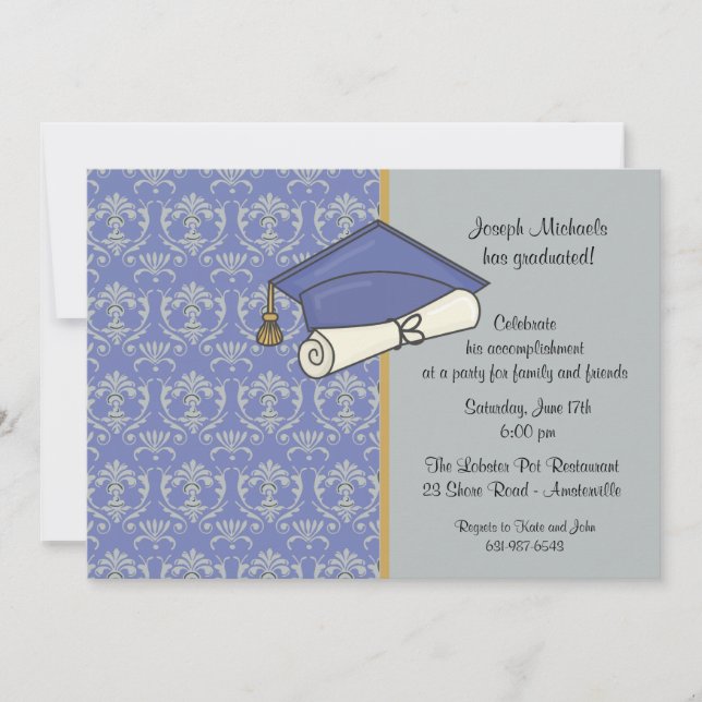 Invitación a la celebración de graduación (Anverso)