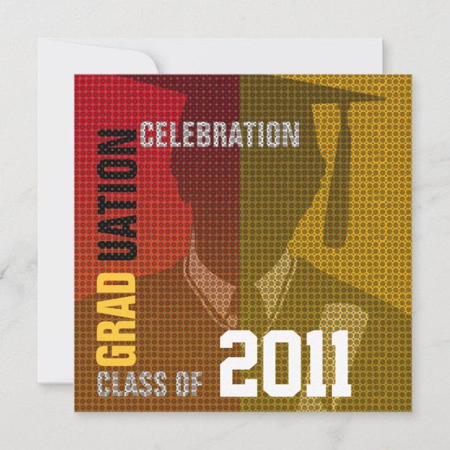 Invitación a la celebración de graduación Cap & Go (Anverso)