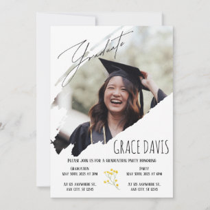 Invitación a la celebración de graduación de Perso