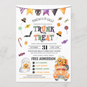 Invitación a la celebración de Halloween