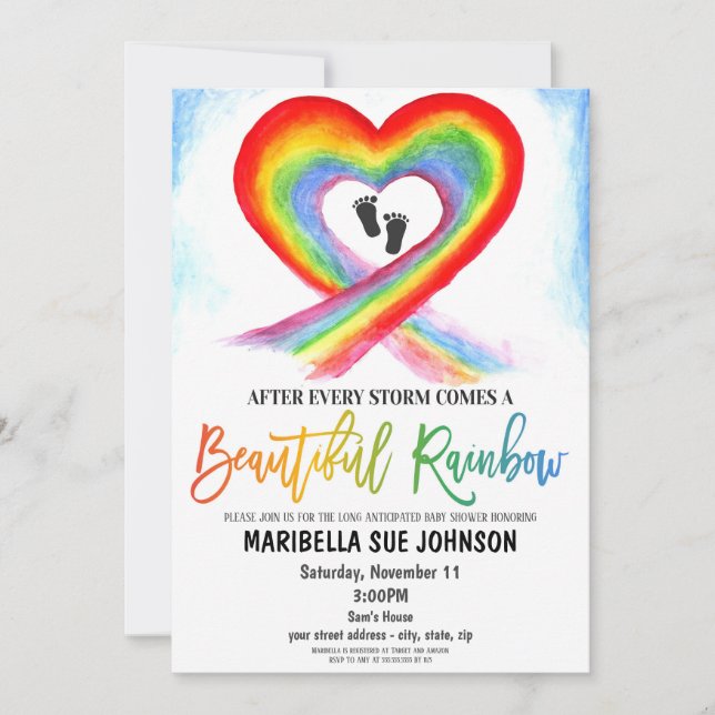 Invitación a la celebración de la adopción (Anverso)