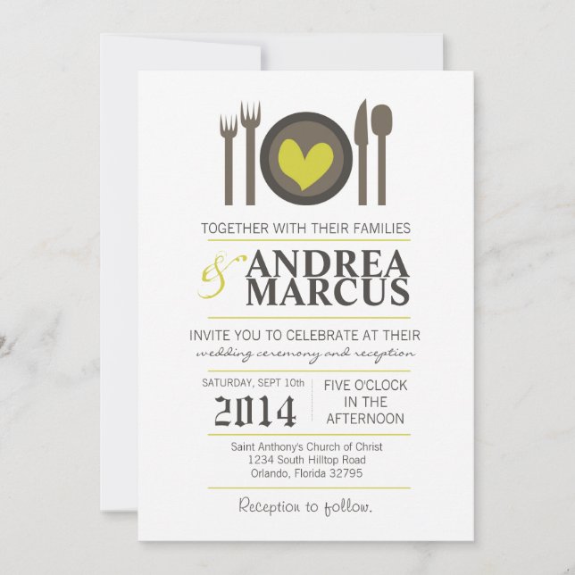 Invitación a la celebración de la boda de la horqu (Anverso)