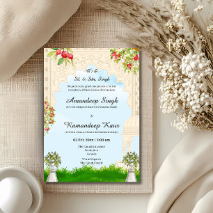 Invitación a la celebración de la boda en el Arco