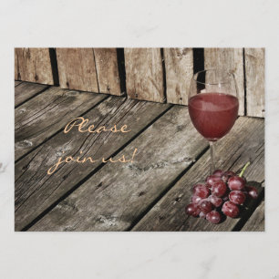 Invitación a la celebración de la cena del vino