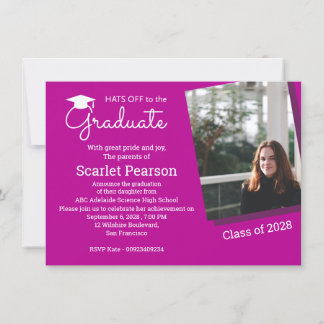 Invitación a la celebración de la fiesta de gradua