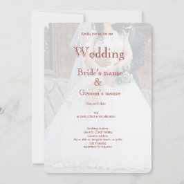 Invitación a la celebración de la fiesta de novias