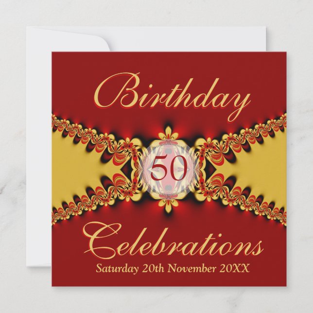 Invitación a la celebración de la fiesta de oro de (Anverso)