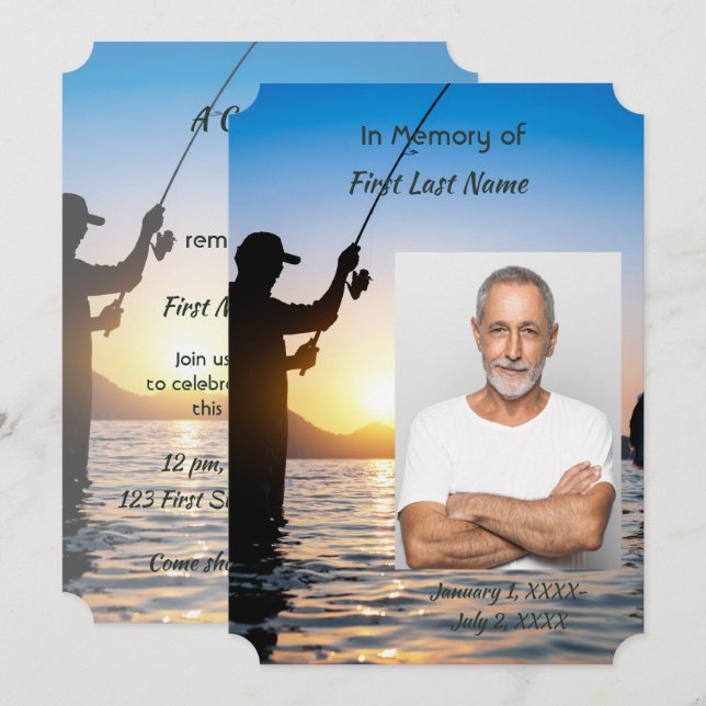 Invitación a la celebración de la foto conmemorati (Anverso / Reverso)