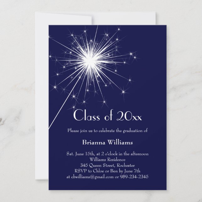 Invitación a la celebración de la graduación de Bl (Anverso)