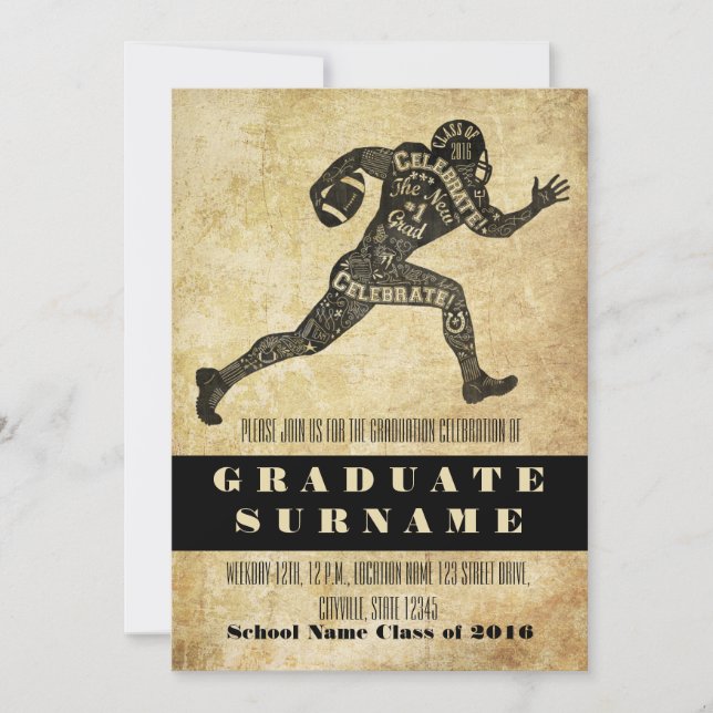 Invitación a la celebración de la graduación de fú (Anverso)