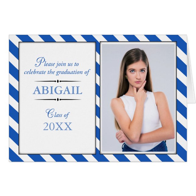 Invitación a la celebración de la graduación de la (Anverso (Horizontal))