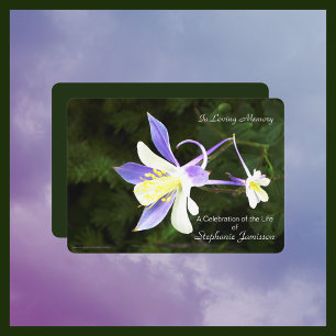 Invitación a la celebración de la vida de las flor