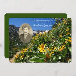 Invitación a la celebración de la vida, flores con