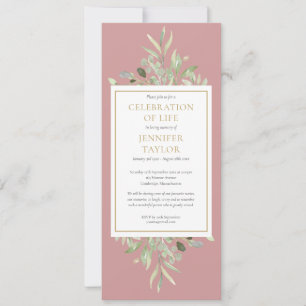 Invitación a la Celebración de la Vida Funeral Inv