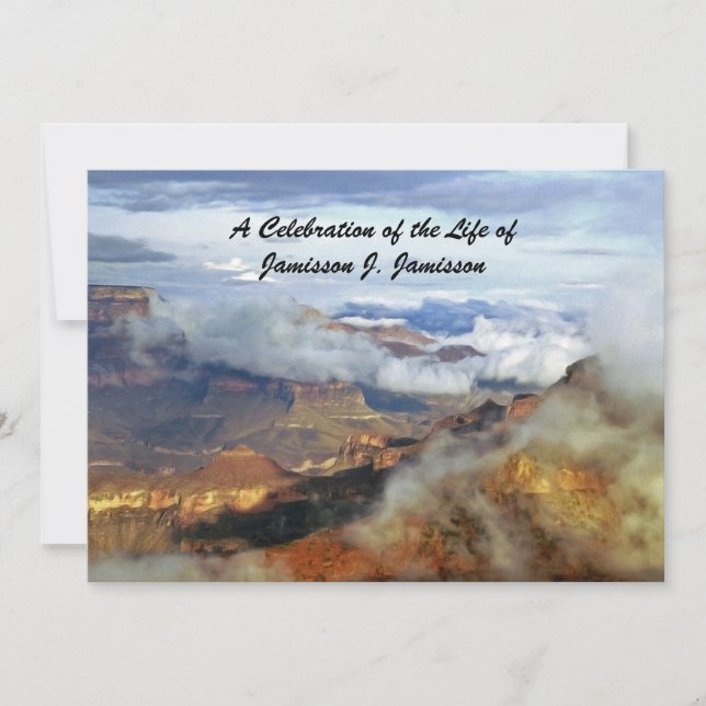 Invitación a la celebración de la vida, nubes de c (Anverso)