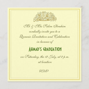 Invitación a la celebración de los musulmanes de r