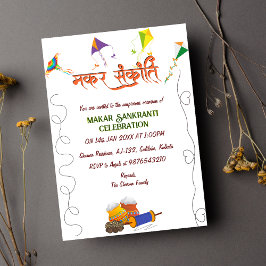 Invitación a la celebración de Makar Sankranti