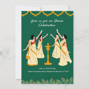 invitación a la celebración de onam