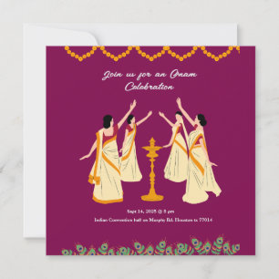 invitación a la celebración de onam