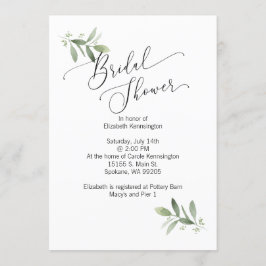 Invitación a la celebración de una boda con eucali