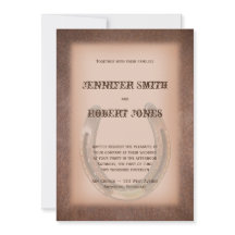 Invitación a la celebración de una boda de cuero m