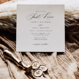 Invitación a la celebración de una boda en la plan