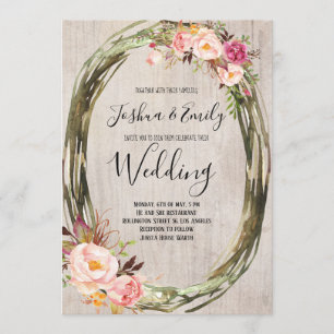 Invitación a la celebración de una boda peonista d