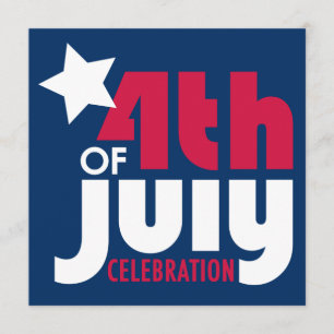 Invitación a la celebración del 4 de julio