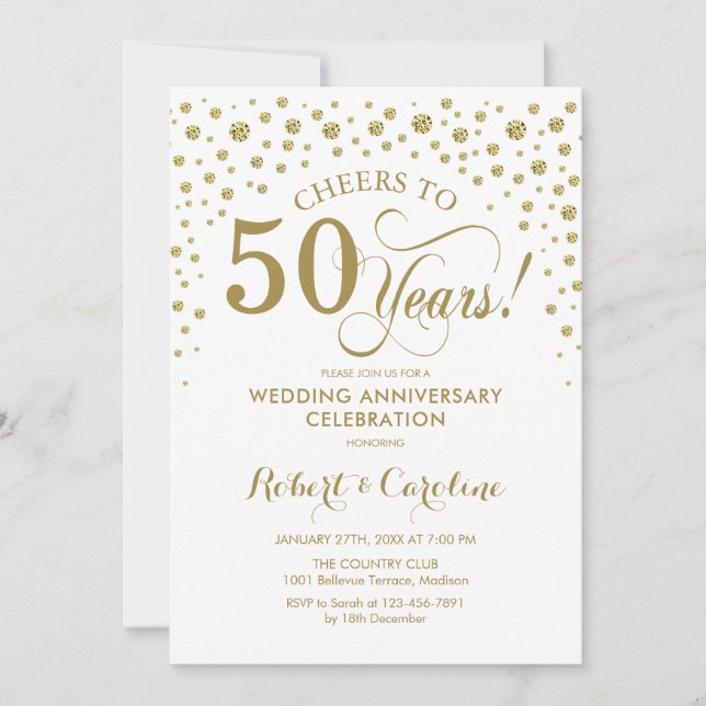 Invitación a la celebración del 50º aniversario de (Anverso)