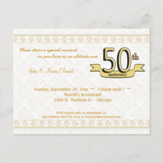 Invitación a la celebración del 50 aniversario de 