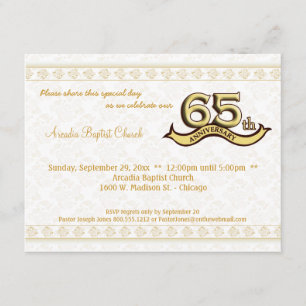 Invitación a la celebración del 65 aniversario de 