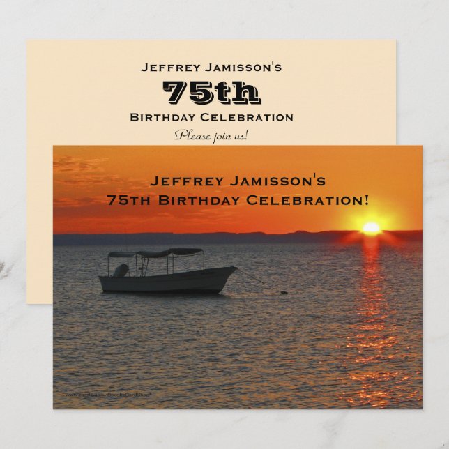 Invitación a la celebración del 75 aniversario, ba (Anverso / Reverso)